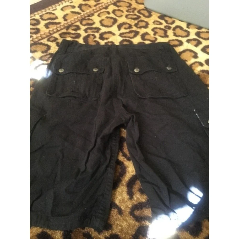 PJ Mark Men's Casual Cargo Shorts Size 34 Black